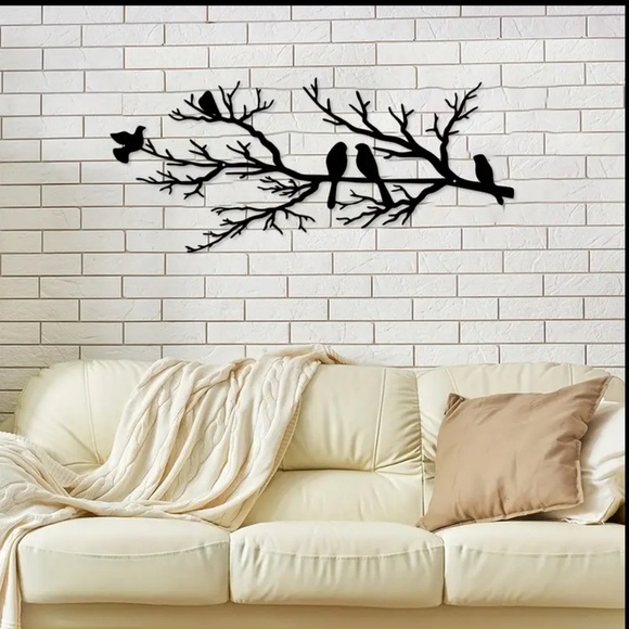 COPY - Black Wood or Metal Bird Wall Art Decor - Picture 9 of 9